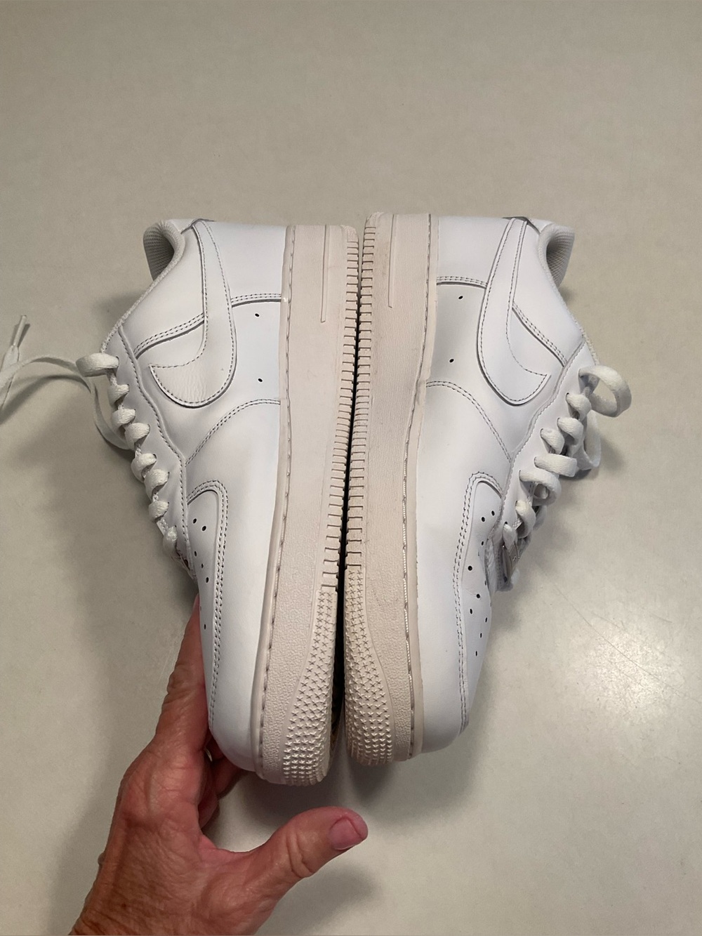 Nike Air Force 1 '07 "Triple White" sneaker. - Picture 2 of 7